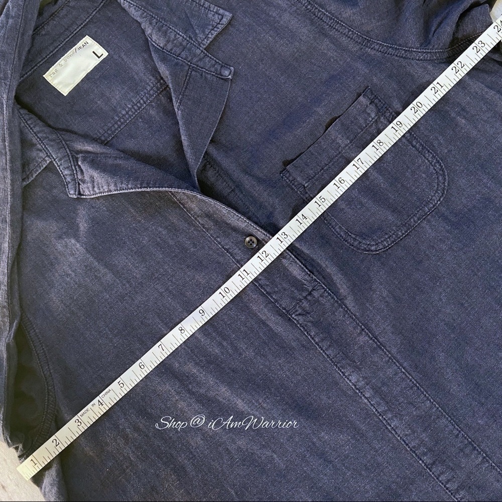 Rag & Bone NWT oversized chambray pullover top *s… - image 7